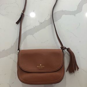 Kate Spade Flap Crossbody (Saddle brown color)